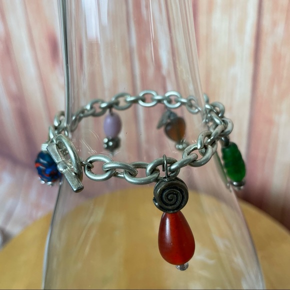 Set of Two Orange and Multi-Color Boho Bracelets (2 pieces) - Picture 12 of 12